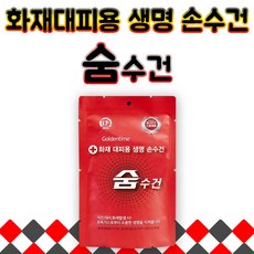 한국재난안전개발원 화재대피 생명 손수건 숨수건, 휴대용숨수건, 1개, 1개
