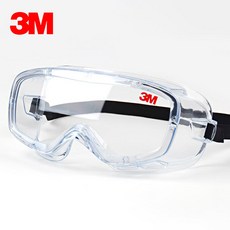 3M 3M 고글 안개 방지 비산방지 바람막이 근시 보안경 SG210, 패브릭밴드