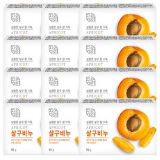 무궁화 자연미인 살구비누 100g, 12개