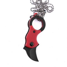 [해외] SWAYBOO 독수리 발톱 칼 크리 에이 티브 미니 야외 KARAMBIT 칼 EDC도구날카로운 접는, 빨간