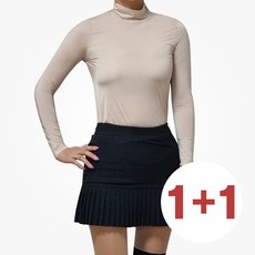 [1+1][국내생산] 트렌드비 여성 냉감 티셔츠 기능성 베이스 레이어 베이지