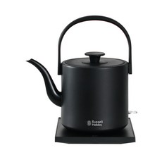 Russell Hobbs 러셀 홉스 클래식 원터치 무선전기포트 주전자 0.8L, 블랙, 섬세한 물줄기 조절 / 회전받침대 / 자동전원차단기능, RH-K2208WH / RH-K2208BK
