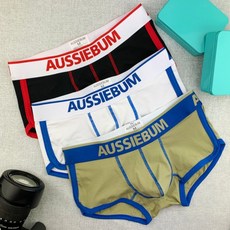 남성 AUSSIEBUM드로즈 트레이닝 언더웨어 팬티 속옷 세트3장