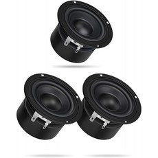 DROK 4 인치 4 옴 오디오 스피커 1 개 및 2 개 번들 40W 자기 방지 자동차 홈 시어터베이스 HiFi 서브 우퍼, 단일옵션, 단일옵션