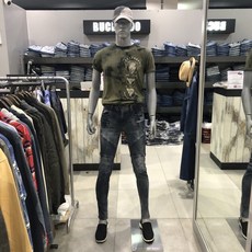 [버커루] 남성 스키니핏 바이커스타일 데님팬츠 (B195DP265M)