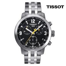 티쏘 PRC200 검판 쿼츠 크로노 T055.417.11.057.00 42mm 메탈시계