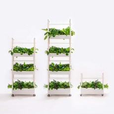 수경재배기 식물재배기 가정용 실내 스마트팜 채소 야채 상추 키우기 [오디가 ODIGA], LED 식물등 포함, 3단, 1개