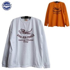 Buzz Rickson (14th AIR FORCE) 플라잉 타이거 스프린트 긴팔 밀리터리 티셔츠 L/S T-SHIRT MADE IN U.S.A. BR69341 버즈 릭슨스)