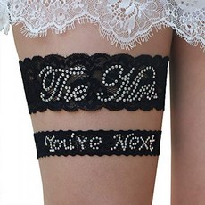 Bridal Garter - The Mrs. and You Are Next Garter Set - Garters for Bride - Lace