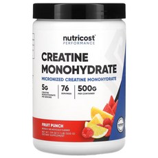 Nutricost 마이크로나이즈드 크레아틴 모노하이드레이트, 3개, 500g