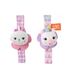 브라이트스타트 손목자연 딸랑이 2p, 핑크, 13세트