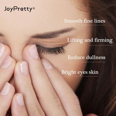 JoyPretty 안티 다크 서클 아이 크림 펩타이드 주름 방지 애니 노화 제거 눈 주머니 붓기 스킨 케어 미용, 1개