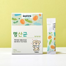 강아지 고양이 유산균 바이오펫츠 멍산균 60g 30EA, 1개, 무맛