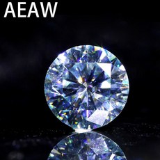 라운드 브릴리언트 컷 2.0ct 캐럿 8mm f 컬러 모이 사 나이트 루스 스톤 vvs 우수 컷 그레이드 테스트 포지티브 랩 다이아몬드