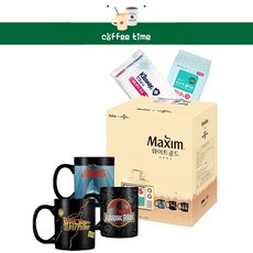 맥심 유니버셜 에디션 화이트골드 200T 변온머그 1개 손소독물티슈 1개, 단일상품