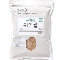 바른곡물 국내산 유기농 귀리 쌀, 800g, 1개