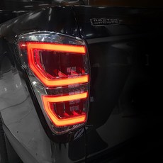 렉스턴 스포츠 칸 튜닝인증 합법 풀 LED 테일램프, 레드