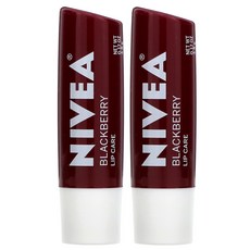 Nivea 블랙베리 틴티드 립 케어, 2개, 4.8g