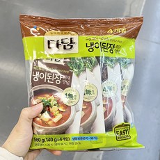 CJ 다담 냉이된장찌개양념 140gx4 x 1개, 560g