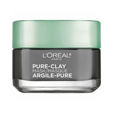 L'Oreal Paris Clay Facial Mask with Charcoal 로레알 퓨어 클레이 마스크 1.7oz(48g), 1개, 1개