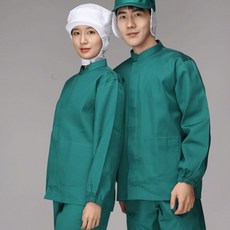 까운나라 위생복 상의(HACCP) 초록색 남녀공용(K-79)