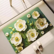 3D 플라워 발매트 / 모던스타일 / 미끄럼방지, 1번플라워