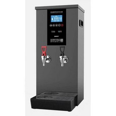 핫워터 디스펜서 전기 온수기 카페 냉온수기 스팀기, 60L 80L 은색 LCD 냉온수