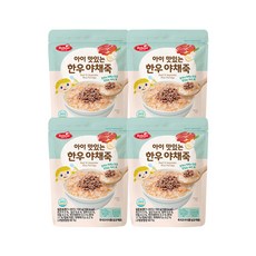 베베스트 아이 맛있는 한우 야채죽, 소고기, 4개 - 베베스트죽