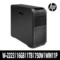 HP Z4 Tower G4 4HJ20AV W-2223 (16GB/1TB SSD/NVIDIA T400 D6 4GB 엔비디아코리아 정품/Win11Pro)