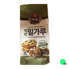 [AQB_4285148] 백설 박력분 박력밀가루 업소용 1Kg X2 박력밀가루 쿠키재료 대용량밀가루 쿠키밀가루 업소밀가루, 단일상품, 단일상품