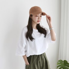 보씨엘 린넨 플레인 니트 볼캡
