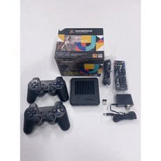 무선 4K 박스 USB 레트로 더블 플러스 40000 컨트롤러 G11pro 게임 비디오 GD10 콘솔, black gamepad, 1개