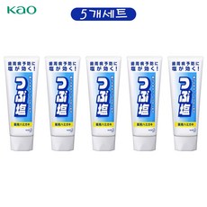 Kao Salt Toothpaste 일본 카오 쯔부시오 솔트 소금 치약 180g, 5개