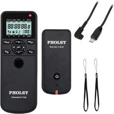 PHOLSY 무선 릴리즈 타이머 원격 컨트롤러 HDR 간격 밸브 Canon 캐논 용 R100 R8 R6 R7 R10 90D 250D 850D; Olympus OM-1 EM1X EM, for Sony