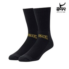 (국내배송)디월트 DXSC106 남성용 헤비웨이트 코튼 크루 작업 양말 2팩 블랙