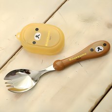 拉拉熊兒童叉匙組, 混色, 叉匙+湯匙蓋, 1組