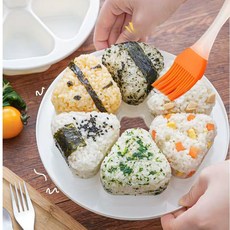 용태원 코리아 삼각김밥만들기틀 한번에 6구 주먹밥메이커, 1개, 화이트