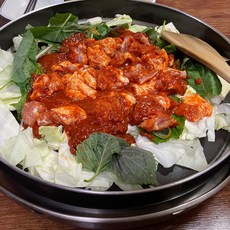 해와바다 춘천직송 순살 춘천허브닭갈비 500g 2인분 100% 국산 밀키트 캠핑요리 닭, 1개
