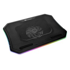  Thermaltake 120mm 팬 1개가 있는 대형 스틸 메시 패널 256가지 색상 RGB 스펙트럼 10인치-15인치 노트북 쿨러 CL-N020-PL12SW-A 