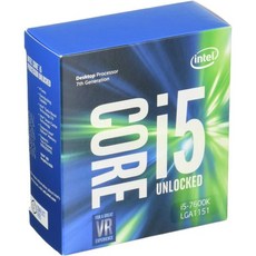 인텔 코어 I5 7600K LGA 1151 데스크탑 프로세서(BX80677I57600K) 단일옵션 B01MRRPPQS, Processor Only - i57600