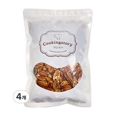 맛있는 쿠킹스토리 피칸 반태 200g 4개, ONE COLOR, 200G 4개