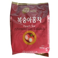유안 복숭아홍차 분말 복숭아아이스티 음료수 자판기용, 900g, 4개