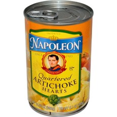 NAPOLEON COMPANY Quartered Artichoke Hearts 13.75 OZ 나폴레옹 컴퍼니 쿼터드 아티초크 하트 13.75온스, 389g, 1개