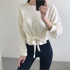 로라벨 요가 필라테스 크롭 긴팔 상의 여자운동복 요가복 필라테스복