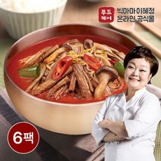 든든한끼 빅마마이혜정의 육개장 6팩 (500g x 6개), 500g, 6개