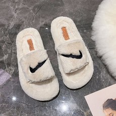 겨울 양털 실내화 사무실 거실 수족냉증 실내 털 슬리퍼