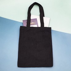 무지 캔버스백 블랙 세로S