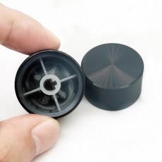 알루미늄 합금 전위차계 손잡이 캡 인코더 볼륨 제어 오디오 D축 널링 샤프트 1개 30x17mm 6mm 샤프트 구멍, D axis