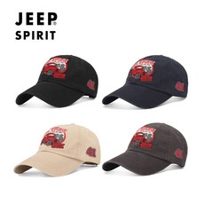 웹도매 JEEP SPIRIT 지프 스피릿 볼캡 CA0059, 베이지, 1개 - 지프스피릿군모