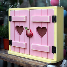 행복디자인하트패브릭인터폰박스